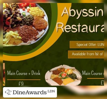 Advertisement - Abyssinia Restaurant & Bar