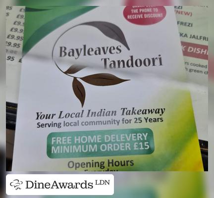 Advertisement - Bayleaves Tandoori