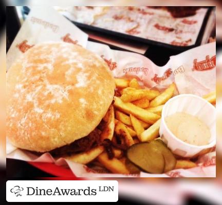 Pulled pork sandwich - Bodean's BBQ Soho