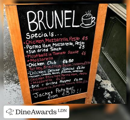 Blackboard - Brunel Sandwich Shop