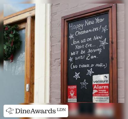 Blackboard - Chesham Arms