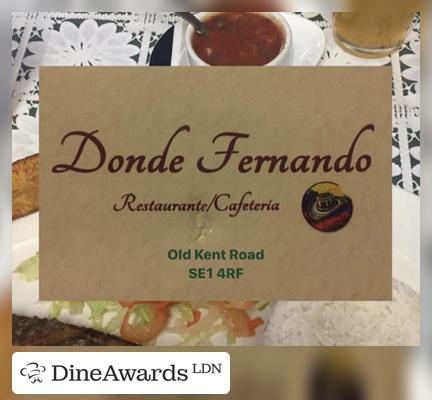 Meals - Donde Fernando Coffee