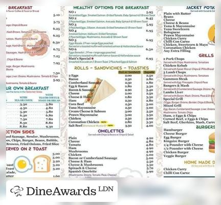 Menu - Elm Park Cafe