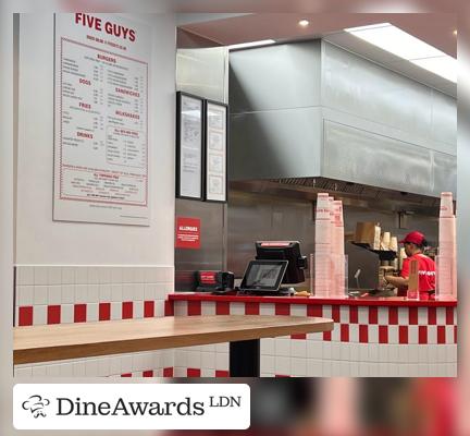 Interior - Five Guys Brixton