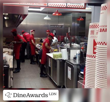 Interior - Five Guys Tottenham Court Road