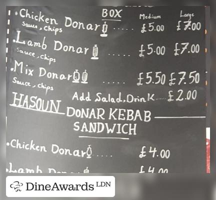 Blackboard - HASOUN GRILL