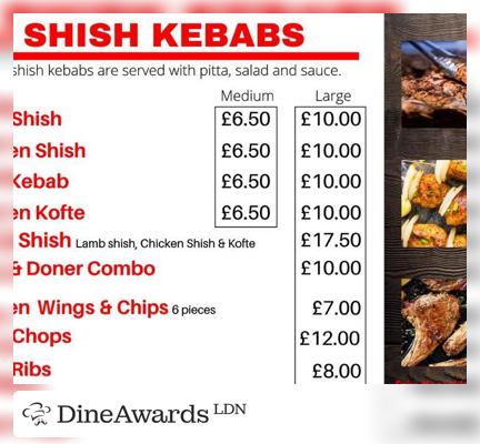 Meals - Hayes Kebabs