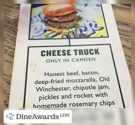 Advertisement - Honest Burgers Camden