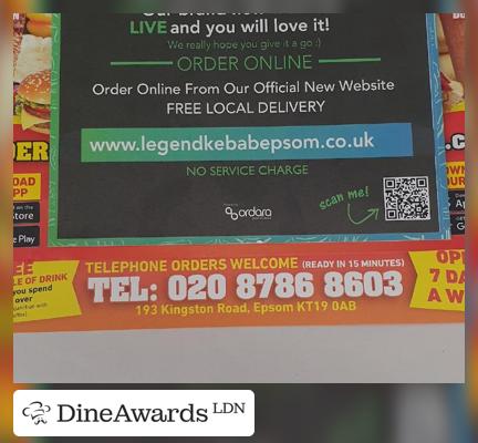 Advertisement - Legend Kebab Centre