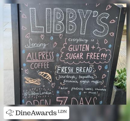 Blackboard - Libby's - Notting Hill