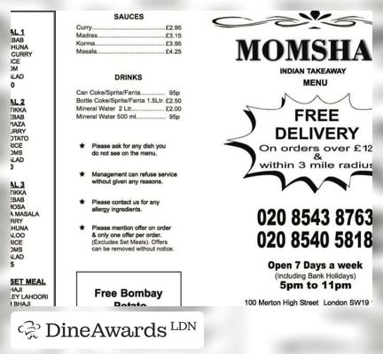 Poster - Momshad Indian Take Away