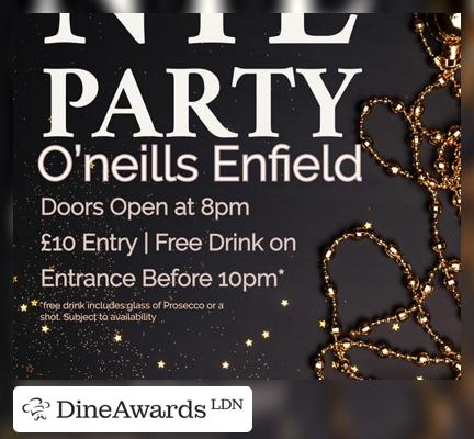 Advertisement - O'Neill's Enfield