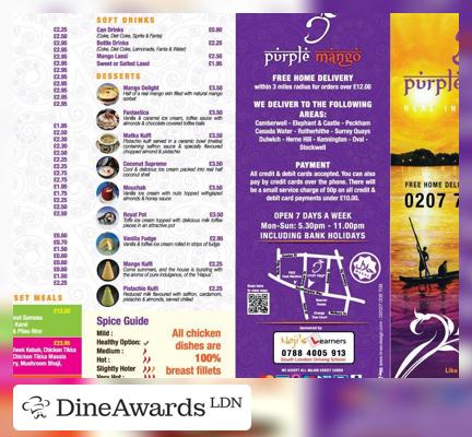 Poster - Purple Mango Indian Takeaway