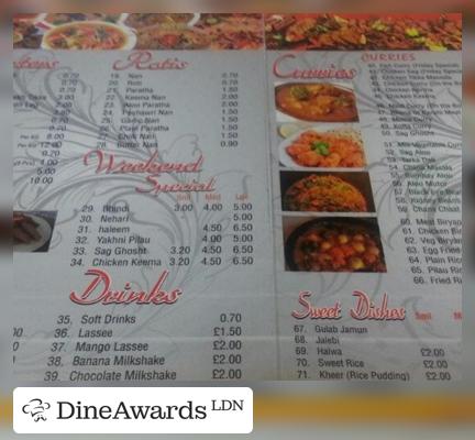 Menu - Salims Restaurant & Take Away