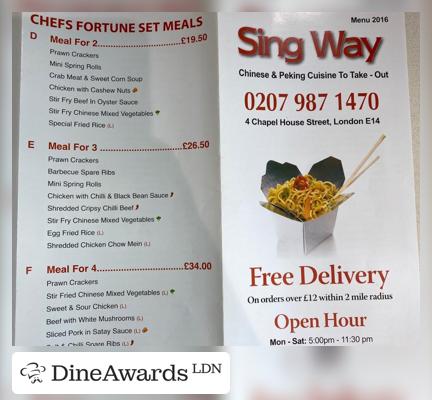 Advertisement - Singway Takeaway