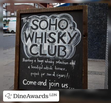 Blackboard - Soho Whisky Club