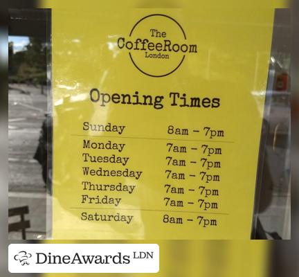 Advertisement - The Coffee Room - Mile End