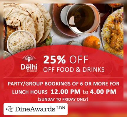 Meals - The Delhi Brasserie