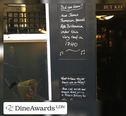 Blackboard - The Dove, Hammersmith