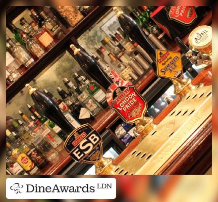 Bar counter - The Iron Duke, Mayfair