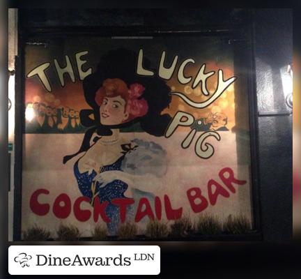 Billboard - The Lucky Pig Cocktail Bar