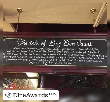 Blackboard - The Salisbury Pub