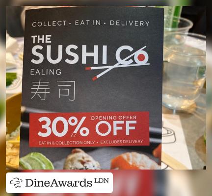 Dishes - The Sushi Co - Ealing