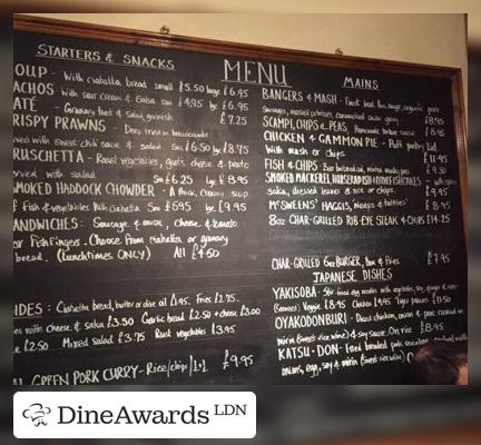 Blackboard - The Watermans Arms