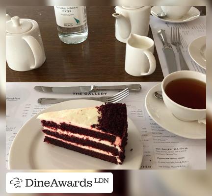 Red velvet cake - The Wine Bar at Fortnum & Mason