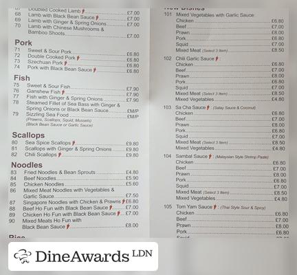 Menu - Wings Restaurant