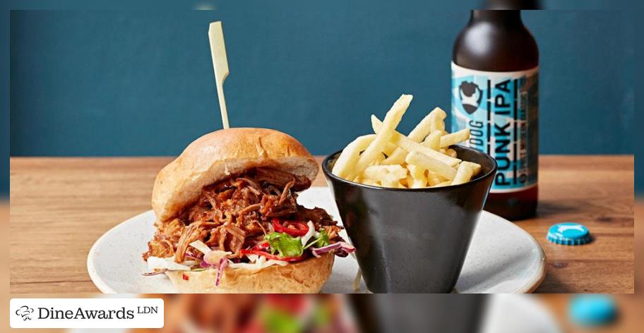 Pulled pork sandwich - Bar + Block Steakhouse